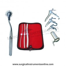 Hegar uterine dilator 3 pieces set,3-4, 7-8, 13-14, pinwheel, grave 3pcs, collin large